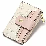 GAEKEAO Geldbörse Damen Klein Portemonnaie PU Leder Portmonee Geldbeutel Damen ​mit Reißverschlusstaschen Münzfach Slim Wallet