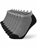 FM London Herren 8er-pack Sneaker Herren-Trainersocken Aus Bambus, Schwarz, 43-46 EU