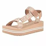 GUESS Avin Keilsandalen für Damen, Roségold, 39 EU