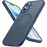 Miracase für iPhone 17 Hülle für Magsafe [TOP Militärschutz & Magnetkraft] Stoßfest Kratzfest mit Samtiger Haptik Extrem Langlebig Handyhülle für iPhone 17 6,3', Matt-Indigoblau