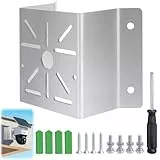 Universal Eckhalterung für Überwachungskamera, Edelstahl Eck-Wandhalterung für WLAN-IP-Kamera, Universelle Masthalterung Sicherheitskamera mit Werkzeuge für CCTV-Kameras,LED-Wand-/Bühnenleuchten