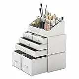 Readaeer Makeup Organizer/Kosmetik Aufbewahrungsbox/Schmink Aufbewahrungskasten in 3 Lagen mit 6 Schubladen， ist für Schlafzimmer und Badzimmer geeignet