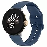 Vancle Armband für Google Pixel Watch 1/2/3 41mm Armband Damen Herren,Silikon Ersatzarmband Uhrenarmband für Google Pixel Watch 3/2/1(Blau)