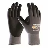 12 Paar MaxiFlex Arbeitshandschuhe, Strickhandschuhe, Montagehandschuhe, Gr. 10 (XL)