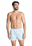 Jockey Herren Everyday Woven Boxer Short - 3 Pack, Shirting Blue, L