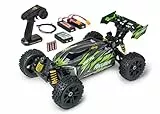 Carson 500409082 1:8 Akuma Buggy 4WD 100% RTR grün - ferngesteuertes Auto, Offroad, hochwertig, RC Fahrzeug, RC Auto 70 km/h, Ferngesteuerter Buggy, Brushless Motor
