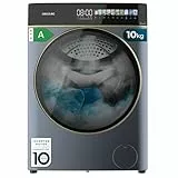 Cecotec Waschmaschine 10kg Frontlader Bolero DressCode 10900 Inverter FullColor Ice Blue A 1400 U/min, geringer Energieverbrauch, FullColor Bildschirm 10,3', 11 Prog, Inverter Plus, Dampfreinigung