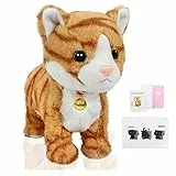 Smalody Interactive Plüschtiere, Neuheit Sound Control Elektronische Katze Elektronische Haustiere Roboter Katze Geschenk für Kinder