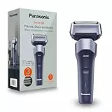 Panasonic Series 500 ES-ERM3FV503 3-Klingen Nass- & Trockenrasierer, wiederaufladbar, japanischer Edelstahl, 10D flexibler Scherkopf, IPX7, USB-C-Ladefunktion, Violett