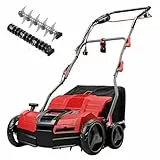 Einhell Elektro Vertikutierer Lüfter GE-SA 1640 (1600 W, 40 cm Arbeitsbreite, bis 12 mm Arbeitstiefe, höhenverst. Holm, 48 L Fangsack, inkl. Lüfterwalze)