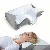Somnora Align Pillow Somnora Schlafkissen Memory Foam Nackenstützkissen für Nacken Schulter Schmerzen Schlafen Ergonomische Seitenschläferkissen mit Kühlbezug - Bessere Schlafgeheimnisse