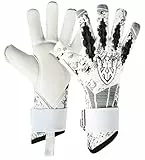 Keeperking Torwarthandschuhe für Erwachsene Junior Herren Unisex Fußball Profi Handschuhe Innennaht Großartiger Grip 4mm Fester Sitz Diverse Größe und Farben