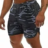 Genfien Herren Sport Shorts Schnell Trocknend Kurze Hose Laufshorts Running Sporthose Fitness Trainingthose Sporthose Junge Sportshorts Jogginghose für Herren