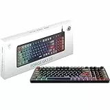 MSI Forge GK110 Gaming-Tastatur (FR-Layout) – Membranschalter, RGB, Beleuchtung und Medien-Hotkeys, rutschfeste Unterseite, einstellbare Neigung, USB 2.0 – Full-Size