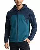 Spyder Herren-Fleecejacke – leichte Softshell-Performance-Polarfleece-Futter, wasserabweisend, isolierte Jacke für Herren, Dunkel wasserfarben, L