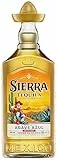 Sierra Tequila Reposado (1 x 700 ml) – das Original mit Sombrero aus Mexico – Reposado Tequila mit zarten Noten von Vanille und Karamell – ideal als Shot mit Zimt & Orange – 38 % Alk.