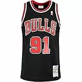 Mitchell & Ness Swingman Dennis Rodman Chicago Bulls 97/98 Trikot (L, Black)