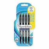 Paper Mate ComfortMate Ultra Druckkugelschreiber | mittlere Schreibspitze (1,0 mm) | schwarz | 4 Stück