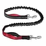 DONGKER Bungeeleine für Hunde, 120cm Bis 150cm Elastische Hundeleine für Joggingleine, Verlängerung für Hundeleine, Reflektierend Ersatzleine für Kleine, Mittelgroße und Große Hunde
