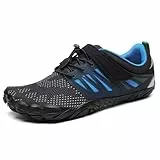 SAGUARO Barfußschuhe Herren Damen Barfuss Schuhe Outdoor Barfussschuhe Leichte rutschfeste Zehenschuhe Barfuß Fitnessschuhe Traillaufschuhe Marineblau,Gr.40