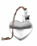 SPDYCESS Mini Rund Herzform Flachmann 1oz Edelstahl Flachmänner mit Schlüsselanhänger Klein Silber Tragbar Flachmann von Alkohol zum Wandern