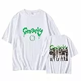 Gnarly T-Shirt-Album-Poster, bedruckte Merch-Shirts for Fans, Baumwoll-Tops(B White,L)