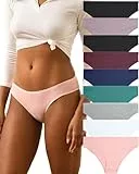 FINETOO 9er Pack Baumwolle Unterwäsche Damen Slip Baumwoll Frauen Set Confy Slips Soft Hipster Sexy Panties Unterhose Women Underwear Weich Unterhosen Sportgürtel Mehrpack S-XL