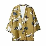 Herren Kurzarm Japanische Harajuku Hemd Sommer Jacke Tops Shirts, 13schwarz, S/3XL