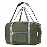 Narwey für Ryanair Handgepäck 40x20x25 Handgepäck Tasche für Flugzeug Faltbare Reisetasche Damen Weekender Damen Handgepäck Koffer 20L (Armeegrün)