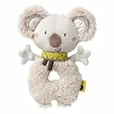 Fehn 064049 Ring-Greifling Koala - Motorikspielzeug mit Rassel – treuer Begleiter für Babys und Kleinkinder ab 0+ Monaten