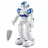 WEECOC RC Roboter Spielzeug Gestenerkennung Intelligentes Roboter Spielzeug für Kinder Kann Singen Tanzen Sprechen Weihnachten Geburtstags Geschenk (Blau)
