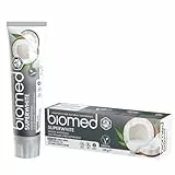 BIOMED Biomed Super White Fluorid freie Coconut Oil Toothpaste, 99 Prozent Natural Ingredients, 100g