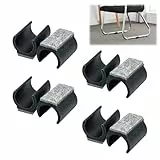 GUTERTOP 8 Stück Gleiter für Freischwinger Rundrohr, Filzgleiter Schwingstuhl Durchmesser 24-25 Mm, Stuhlgleiter Freischwinger mit Filz für Freischwinger Stühle Schützen Sie Böden und Reduzieren Sie L