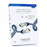in-akustik 00423007 Premium II HDMI Kabel mit Ethernet 0.75 m