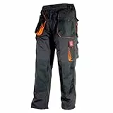 Hose Schutzhose Arbeitskleidung Arbeitshose URG-A [260g/m2], Graphit/Orange, 46 EU