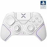 PDP Victrix Pro BFG drahtlos Gaming Controller for Playstation 5 / PS5, PS4, PC, Modular Gamepad, Remappable Buttons, Customizable Triggers/Paddles/D-Pad, PC App White