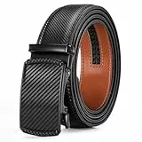 CALIYO Gürtel Herren, Automatik Ledergürtel Herren Ratsche, Breite 34 mm Verstellbarer Herrengürtel Ohne Löcher Geeignet für Herrenanzüge und Businesskleidung