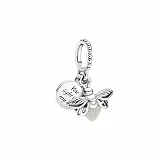Feitery Glow-in-the-dark Firefly Hundepfote Glühwürmche Charms Reisen Kompatibilität für Pandora Armband Herz Anhänger Meerestiere Sommer-Schmuck