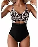 XDSP Damen Badeanzug Badeanzüge Sport Bademode Plus Size Badebekleidung Einteiler Sport Badeanzüge für Damen Bademode Push up Sexy Badeanzug Damen Modische Monokini Größe One Piece Swimsuits