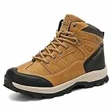AX BOXING Winterschuhe Herren Gefüttert Winterstiefel Wanderschuhe Rutschfeste Warm Schneestiefel Outdoor Trekkingschuhe 41-46 EU(Gelb, 44 EU)