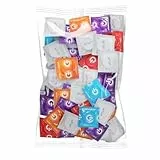 ON) Kondome Mix I 50 Stück Packung I Premium Kondome 7 verschiedene Sorten & Größen mit 54 mm Breite I 10x extra dünn, natur & genoppt I 5x extra stark, mit Erdbeer, Banane, Schoko Duft
