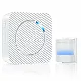 Bewegungsmelder Alarm Klingel, PHYSEN Funk Durchgangsmelder, PIR Infrarot Bewegungssensor Innen Türalarm Funkklingel, Anti-Diebstahl Ladentür Ladenglocke für Häuser Geschäfte Büros Fabrike