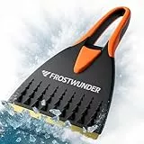 FROSTWUNDER [Das Original - Eiskratzer Messingklinge [Made in Germany] - 100% recycelter Eiskratzer Auto Messingklinge - Langlebiger Auto Eiskratzer - Messing Eiskratzer - Scheibenkratzer Auto Stabil