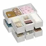 Vtopmart 12 Pack Kleiderschrank Organizer, Faltbare Schrank Organizer Kleiderschrank, Aufbewahrungsbox Stoff für Babykleidung, Unterwäsche, Socken