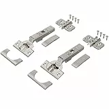 Blum 2 x CLIP top Möbel Scharnier 110°, gerade mit Feder, Eckanschlag + BLUM CLIP Exzenter Kreuzmontageplatte, Stahl, Schraubvariante, Distanz 0 mm, Topfband ø=35mm