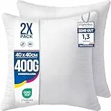 Utopia Bedding 2er Set Kissenfüllung 40 x 40 cm, Innenkissen Füllkissen Kopfkissen Sofakissen (Weiß)
