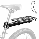 MEGHNA Universal Fahrrad Gepäckträger hinten | 30kg Tragkraft | Einstellbar für 20-29 Zoll Räder | Robuster Alu-Gepäckträger | Einfache Montage mit Werkzeug