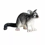 JOKFEICE Realistische Tier Figuren Opossum Figuren, Wissenschaft Projekt, Kuchen Topper, frühen Pädagogisches Spielzeug Geburtstag Weihnachten Geschenk für Kleinkinder Kinder Alter 3 4 5 (Schwarz)