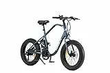 Nilox, E-Bike J3 Plus, Elektrofahrrad mit Tretunterstützung, 70 km Reichweite, bis zu 25 km/h, High-Speed-Antrieb 250 W, 36 V 12,8 Ah Lithium-Akku, 20' Fat Wheels, 7-Gang-Schaltung, Scheibenbremsen