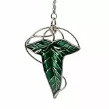 ABYstyle Herr der Ringe Lorien Leaf 3D Schlüsselanhänger Metall 6x4,8cm Grün und Silber Zubehör Merch Geschenk